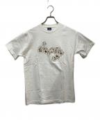stussyステューシー）の古着「プリントTシャツ ロゴダイスプリント」｜ホワイト
