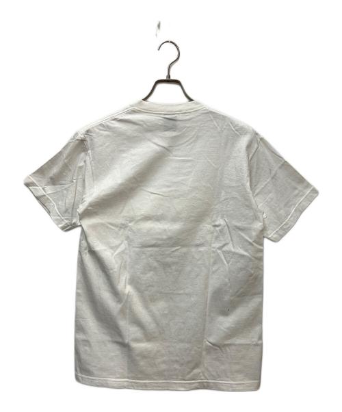 stussy（ステューシー）stussy (ステューシー) プリントTシャツ ロゴダイスプリント ホワイト サイズ:Mediumの古着・服飾アイテム