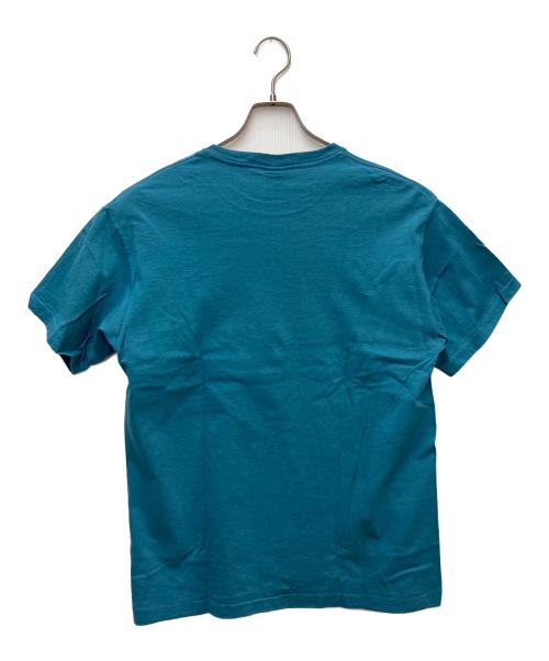 stussy（ステューシー）stussy (ステューシー) プリントTシャツ エアポートコード ブルー サイズ:Lの古着・服飾アイテム