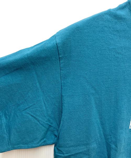 stussy（ステューシー）stussy (ステューシー) プリントTシャツ エアポートコード ブルー サイズ:Lの古着・服飾アイテム