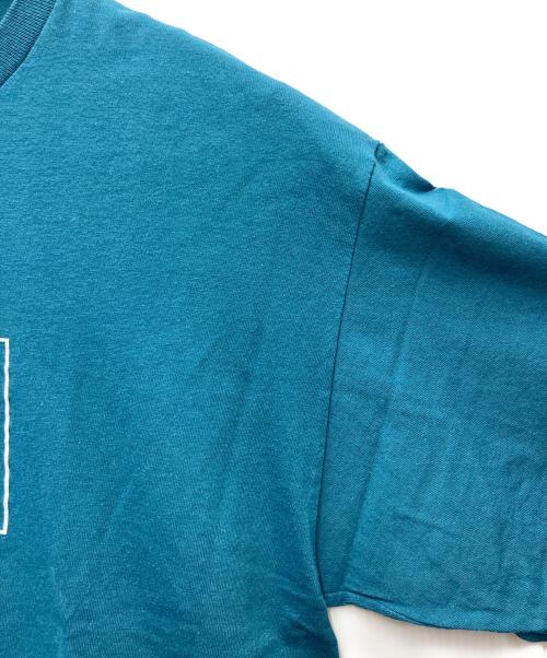 stussy（ステューシー）stussy (ステューシー) プリントTシャツ エアポートコード ブルー サイズ:Lの古着・服飾アイテム