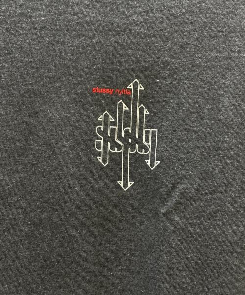 stussy（ステューシー）stussy (ステューシー) プリントTシャツ nyltraプリント グレー サイズ:Lの古着・服飾アイテム