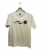 stussyステューシー）の古着「プリントTシャツ」｜ホワイト