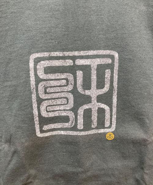stussy（ステューシー）stussy (ステューシー) プリントTシャツ スタンプデザイン グレー サイズ:Lの古着・服飾アイテム