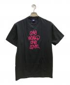 stussyステューシー）の古着「プリントTシャツ」｜ブラック