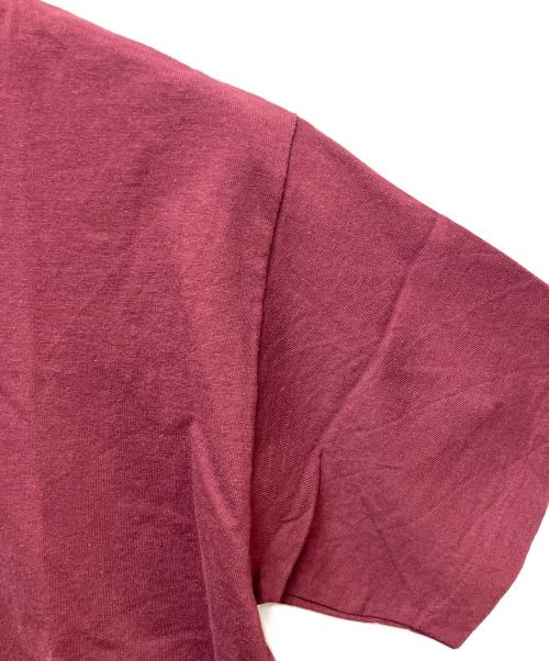 stussy（ステューシー）stussy (ステューシー) プリントTシャツ ボックスロゴ ボルドー サイズ:Lの古着・服飾アイテム