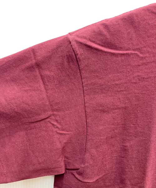 stussy（ステューシー）stussy (ステューシー) プリントTシャツ ボックスロゴ ボルドー サイズ:Lの古着・服飾アイテム