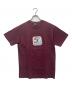 stussy（ステューシー）の古着「プリントTシャツ ボックスロゴ」｜ボルドー