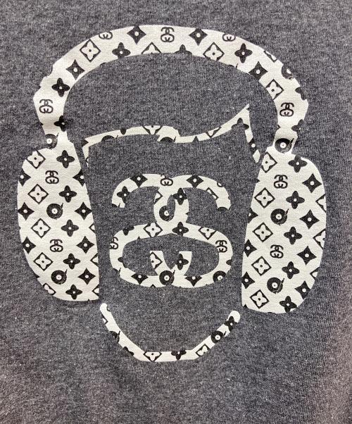 stussy（ステューシー）stussy (ステューシー) プリントTシャツ グレー サイズ:LARGEの古着・服飾アイテム
