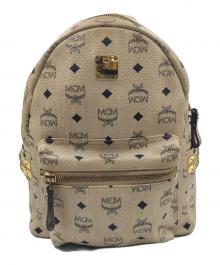 MCM（エムシーエム）の古着「サイドスタッズリュック」｜ベージュ
