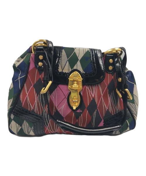 Vivienne Westwood（ヴィヴィアンウエストウッド）Vivienne Westwood (ヴィヴィアンウエストウッド) アーガイルヤスミンバッグ マルチカラーの古着・服飾アイテム