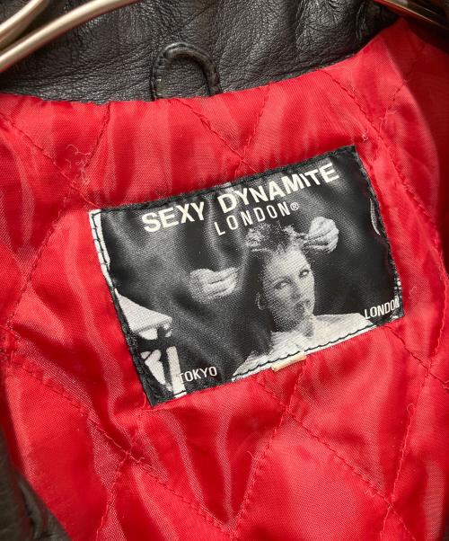 SEXY DYNAMITE LONDON（セクシーダイナマイトロンドン）SEXY DYNAMITE LONDON (セクシーダイナマイトロンドン) ダブルライダースジャケット ブラック サイズ:32の古着・服飾アイテム