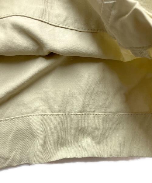 UNFIL（アンフィル）UNFIL (アンフィル) ビスコースギャバジン ワイドイージーパンツ グリーンの古着・服飾アイテム