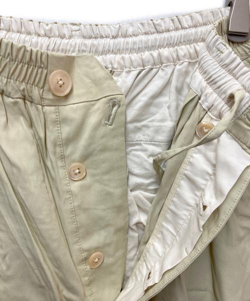 UNFIL（アンフィル）UNFIL (アンフィル) ビスコースギャバジン ワイドイージーパンツ グリーンの古着・服飾アイテム