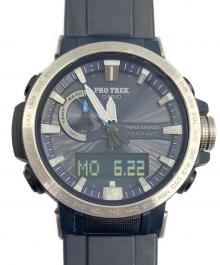 CASIO（カシオ）の古着「腕時計 PROTREK」｜ネイビー