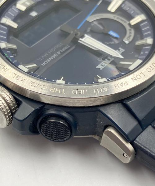 CASIO（カシオ）CASIO (カシオ) 腕時計 PROTREK ネイビーの古着・服飾アイテム