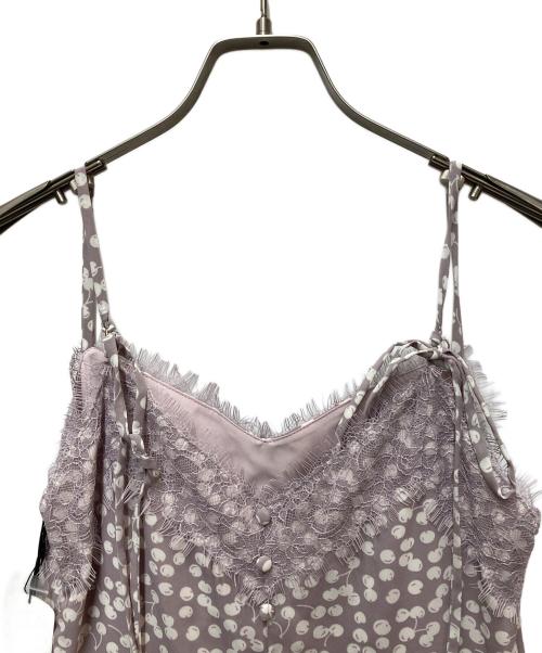 HER LIP TO（ハーリップトゥ）Her lip to (ハーリップトゥ) キャミソールワンピース パープル サイズ:Sの古着・服飾アイテム