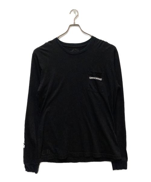 CHROME HEARTS（クロムハーツ）CHROME HEARTS (クロムハーツ) Back Scroll Label Logo Long Sleeve Tee ブラック サイズ:SIZE XLの古着・服飾アイテム