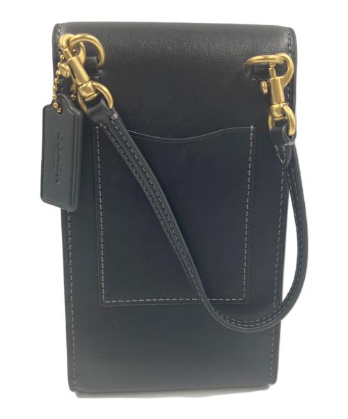 COACH（コーチ）COACH (コーチ) ターンロック フォーン クロスボディ・レキシー プリント ブラックの古着・服飾アイテム