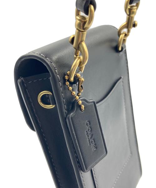COACH（コーチ）COACH (コーチ) ターンロック フォーン クロスボディ・レキシー プリント ブラックの古着・服飾アイテム