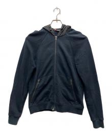 PRADA SPORTS（プラダスポーツ）の古着「ナイロン切替ジップパーカー」｜ブラック