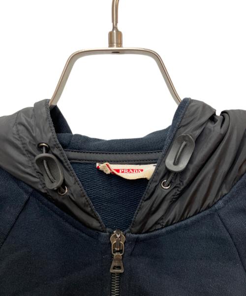 PRADA SPORTS（プラダスポーツ）PRADA SPORTS (プラダスポーツ) ナイロン切替ジップパーカー ブラック サイズ:SIZE Sの古着・服飾アイテム