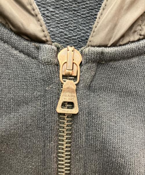 PRADA SPORTS（プラダスポーツ）PRADA SPORTS (プラダスポーツ) ナイロン切替ジップパーカー ブラック サイズ:SIZE Sの古着・服飾アイテム