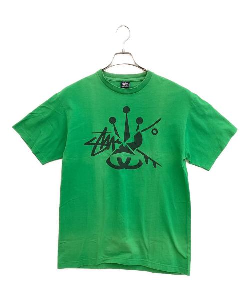 stussy（ステューシー）stussy (ステューシー) 半袖カットソー グリーン サイズ:Lの古着・服飾アイテム