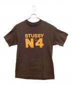 stussyステューシー）の古着「半袖カットソー」｜ブラウン