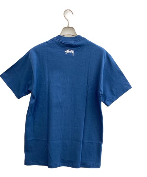 stussy（ステューシー）stussy (ステューシー) 半袖カットソー ブルー サイズ:Mの古着・服飾アイテム
