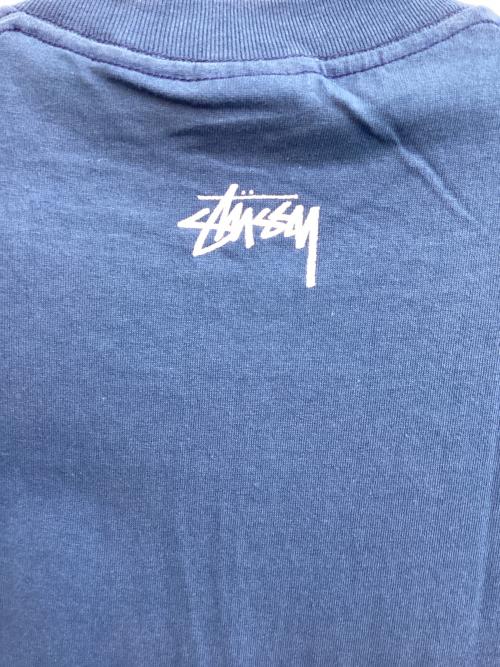 stussy（ステューシー）stussy (ステューシー) 半袖カットソー ブルー サイズ:Mの古着・服飾アイテム
