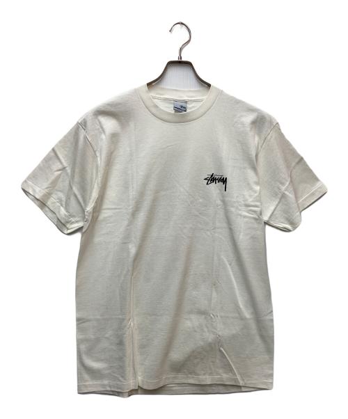 stussy（ステューシー）stussy (ステューシー) プリントTシャツ ホワイト サイズ:LARGEの古着・服飾アイテム