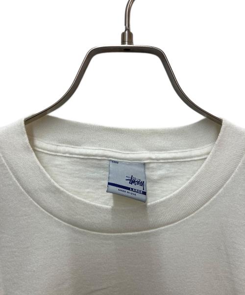 stussy（ステューシー）stussy (ステューシー) プリントTシャツ ホワイト サイズ:LARGEの古着・服飾アイテム