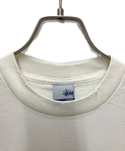 stussy（ステューシー）stussy (ステューシー) プリントTシャツ ホワイト サイズ:Lの古着・服飾アイテム