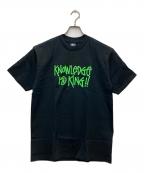 stussyステューシー）の古着「プリントTシャツ」｜ブラック×グリーン