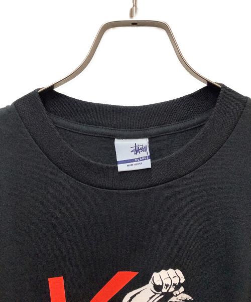 stussy（ステューシー）stussy (ステューシー) 半袖カットソー ブラック サイズ:SIZE XLの古着・服飾アイテム