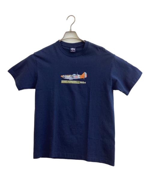 stussy（ステューシー）stussy (ステューシー) 半袖カットソー ネイビー サイズ:SIZE Mの古着・服飾アイテム