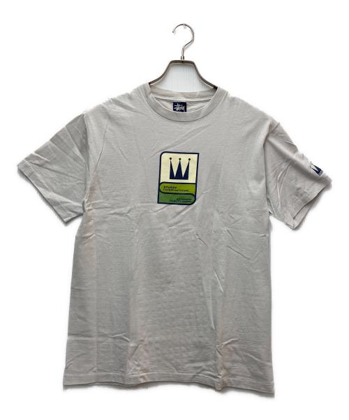stussy（ステューシー）stussy (ステューシー) プリントTシャツ グレー サイズ:Lの古着・服飾アイテム