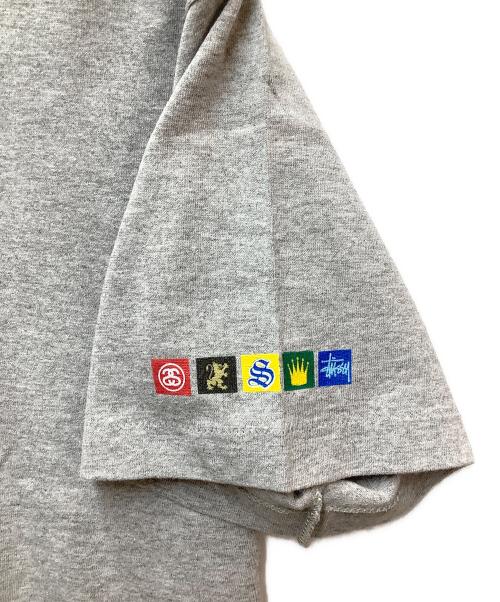 stussy（ステューシー）stussy (ステューシー) 半袖カットソー グレー サイズ:SIZE Lの古着・服飾アイテム