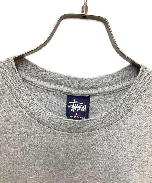 stussy（ステューシー）stussy (ステューシー) 半袖カットソー グレー サイズ:SIZE Lの古着・服飾アイテム