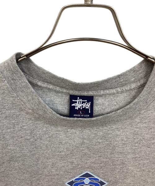 stussy（ステューシー）stussy (ステューシー) 半袖カットソー グレー サイズ:SIZE Lの古着・服飾アイテム