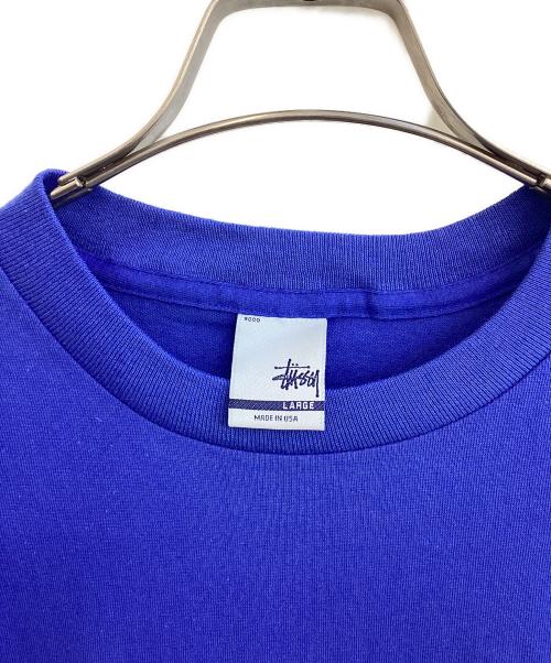stussy（ステューシー）stussy (ステューシー) 半袖カットソー ブルー サイズ:SIZE Lの古着・服飾アイテム