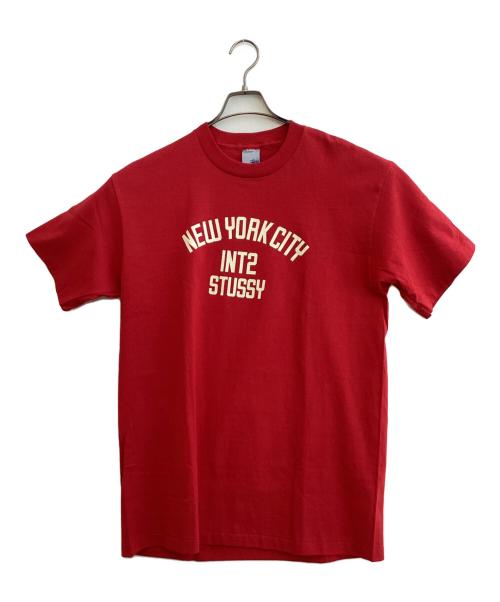 stussy（ステューシー）stussy (ステューシー) 半袖カットソー レッド サイズ:SIZE Lの古着・服飾アイテム