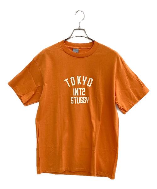 stussy（ステューシー）stussy (ステューシー) 半袖カットソー オレンジ サイズ:Lの古着・服飾アイテム