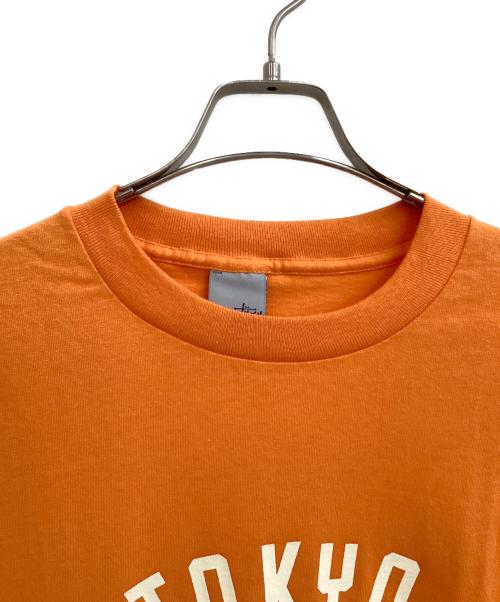 stussy（ステューシー）stussy (ステューシー) 半袖カットソー オレンジ サイズ:Lの古着・服飾アイテム