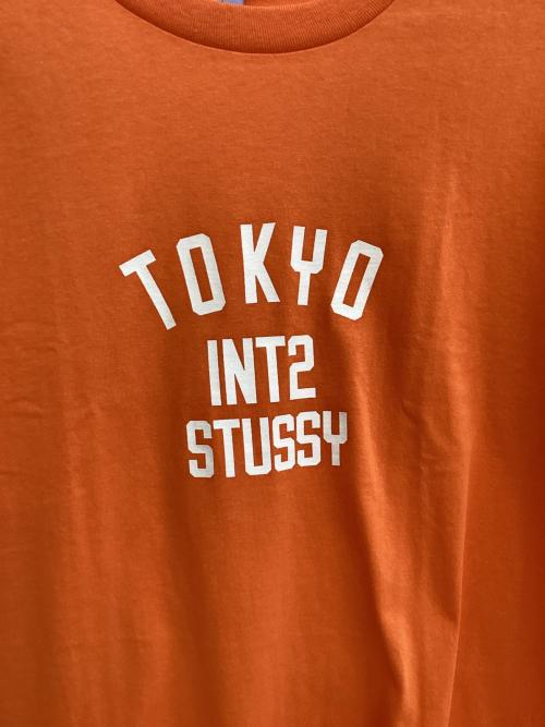 stussy（ステューシー）stussy (ステューシー) 半袖カットソー オレンジ サイズ:Lの古着・服飾アイテム