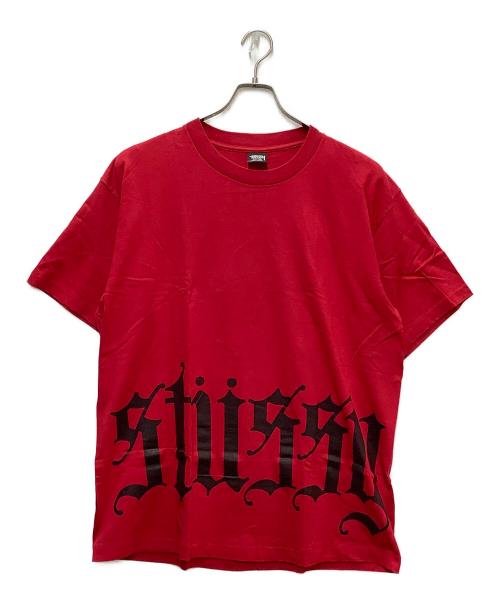 stussy（ステューシー）stussy (ステューシー) 半袖カットソー レッド サイズ:SIZE XLの古着・服飾アイテム
