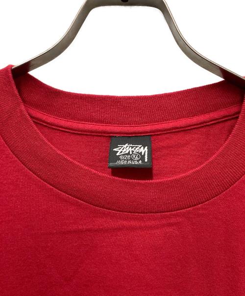 stussy（ステューシー）stussy (ステューシー) 半袖カットソー レッド サイズ:SIZE XLの古着・服飾アイテム