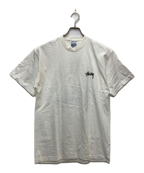 stussy（ステューシー）stussy (ステューシー) プリントTシャツ ホワイト サイズ:Lの古着・服飾アイテム