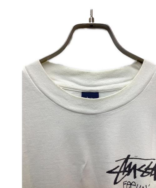stussy（ステューシー）stussy (ステューシー) 半袖カットソー ホワイト サイズ:SIZE Lの古着・服飾アイテム